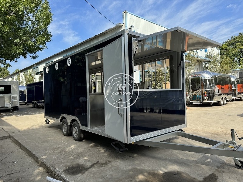 2024 Hot Sale DOT Food Truck With Kitchen Van Cart Trailer Mobile Fully Equipped Ice Cream Coffee Fast Trailer Food For Sale Usa