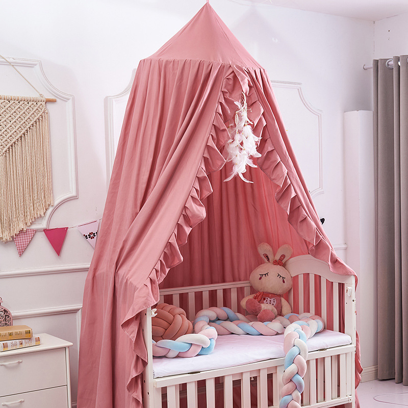 Large Size Curtain Infant Baby Dome Bed Mosquito Net Home Nursery Decor Baby Princess Canopy Crib Netting