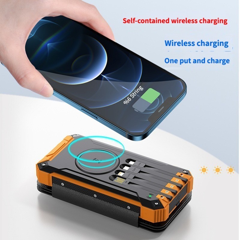 Factory Outlet 36000mAh Portable Solar Phone Battery Solar Charger Power Bank Fast Charging