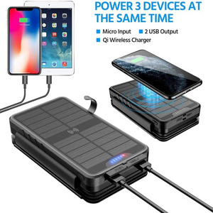 Hot Selling 38800mAh Solar Charger Hiluckey Wireless Solar Power Bank