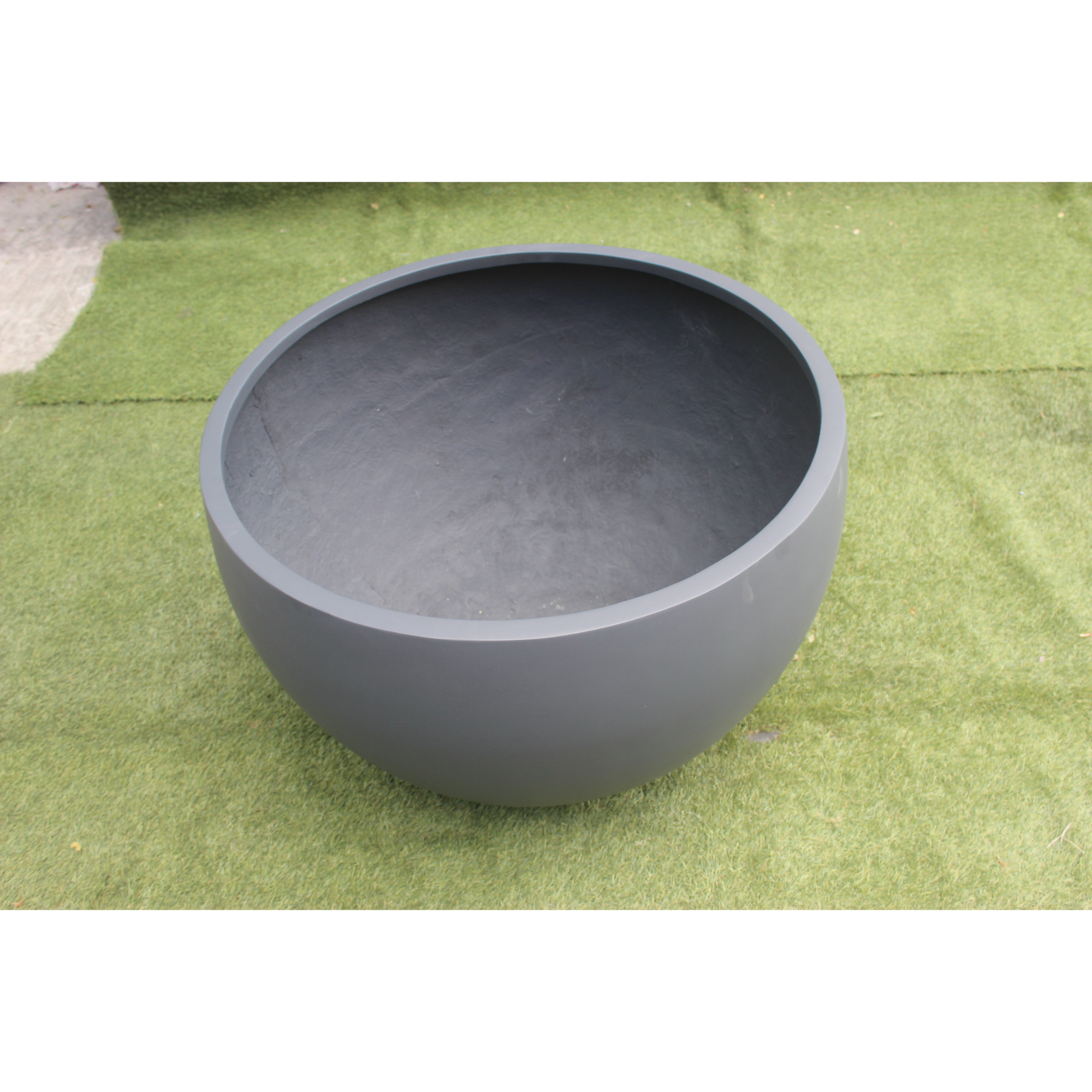 Globule Outdoor Indoor Classic Planter new Glossy Smooth Wholesale Round Pot FRP Flower Urn for malls and hotels or airports