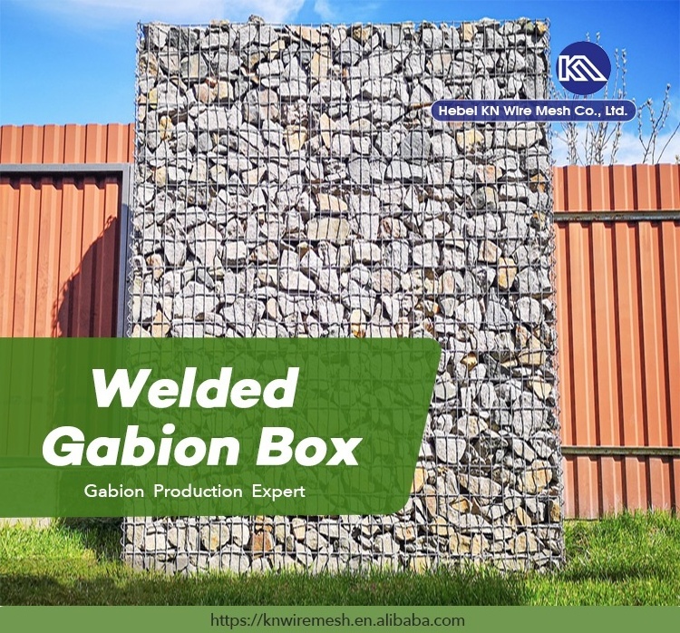 High quality Welded Gabion Retaining Wall Rock stone cage Gabion Box  in Philippines