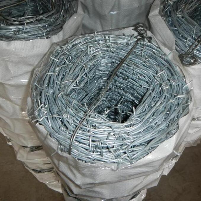 Barbed iron wire fabric Price meter barbed wire roll galvanized cheap barbed wire price in egypt