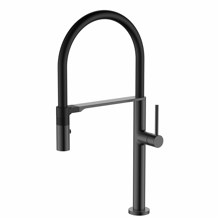 Solid Brass Black Industrial Camper Laundry Utility Rv Wet Bar Kitchen Faucet With Magnet