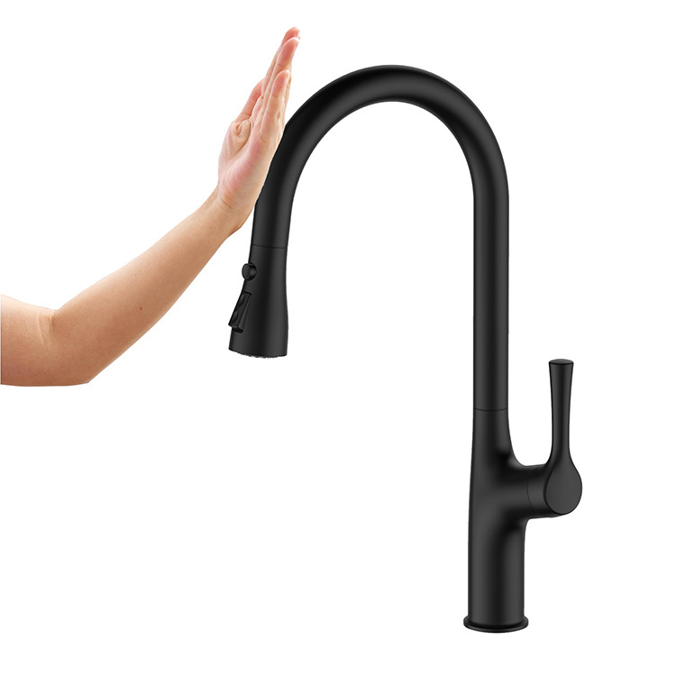 Specialized Manufacturer Hot Cold Mixer Pull Down Automatic Hot Water Sensor Tap Smart Touch Kitchen Faucet