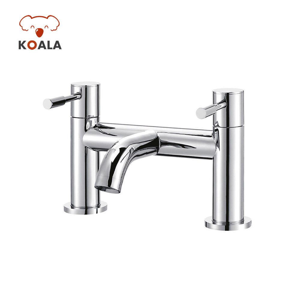 Royal Bathroom Bath Bathtub Chrome Brass Double Handle 2 Hole Sink Basin Cupc Bridge Faucet