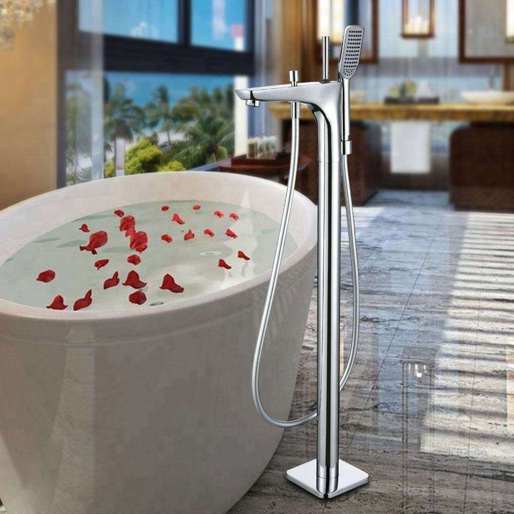 New hotel project washroom shower room Bathroom Products Free Standing Bathtub tub Shower Faucet