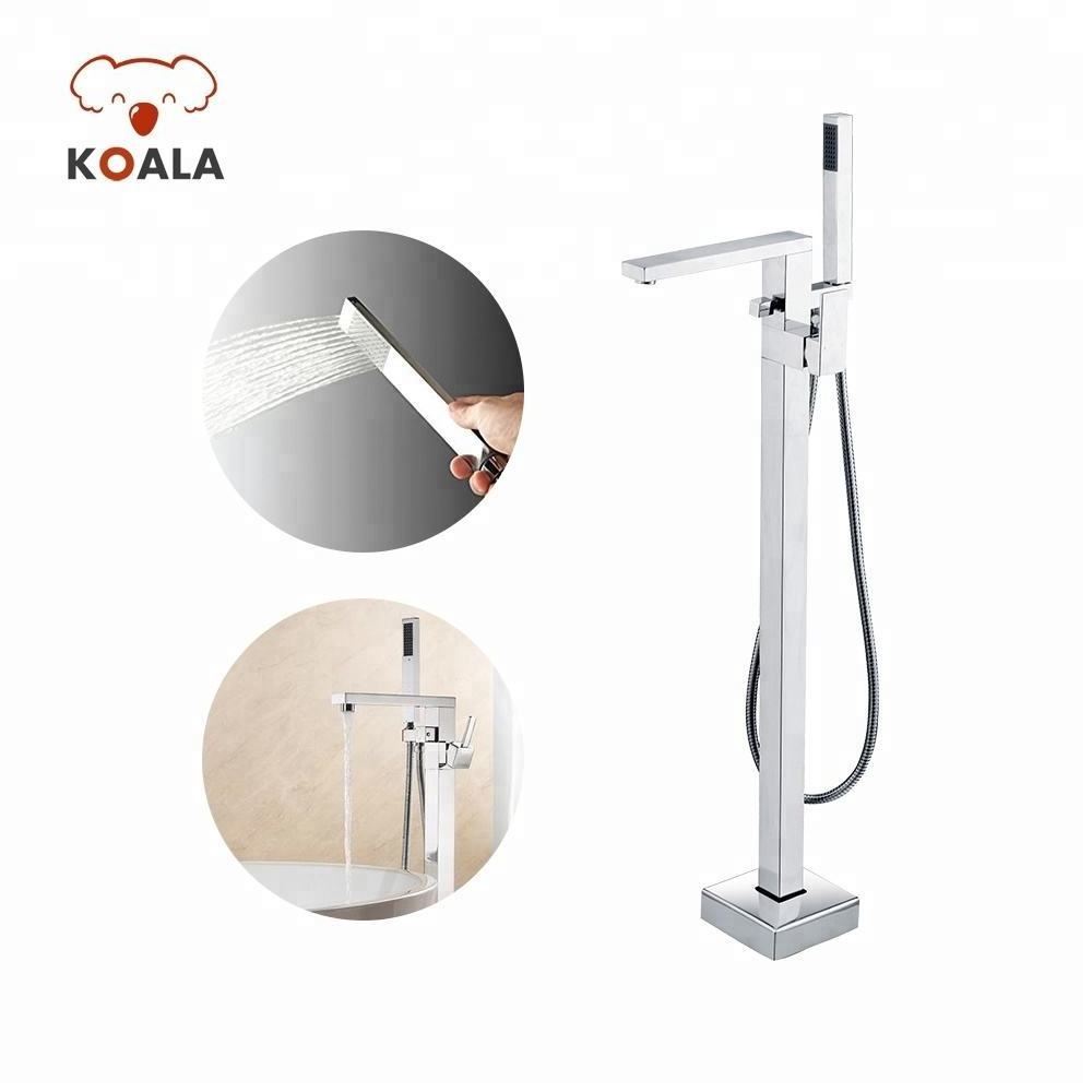 Floor Stand Tub Shower Mixer Freestanding Bathtub Faucet