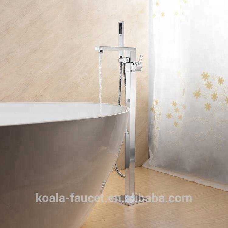 Floor Stand Tub Shower Mixer Freestanding Bathtub Faucet