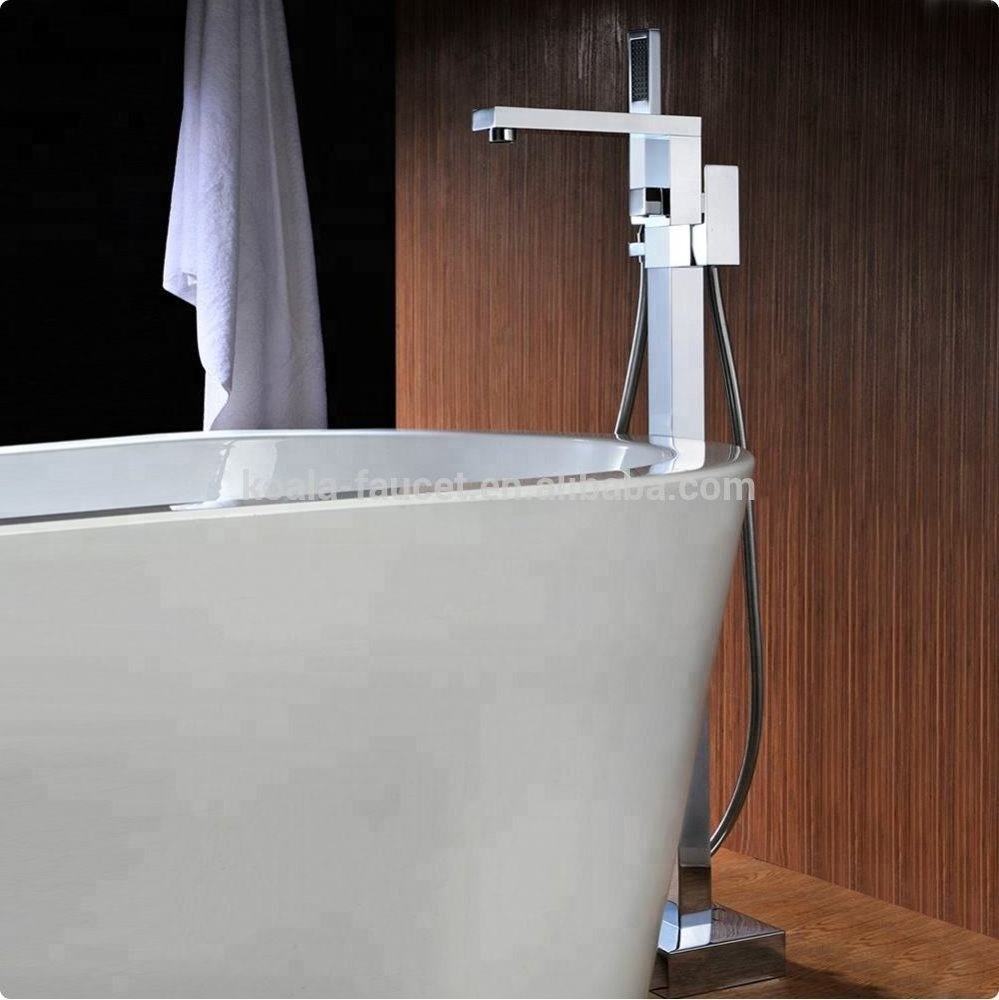 Floor Stand Tub Shower Mixer Freestanding Bathtub Faucet