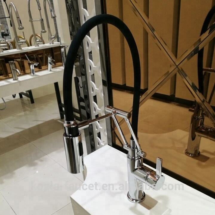 Factory Wholesale Flexible Hose Spout Luxury Bamboo High Quality Upc 61-9 Nsf Pull Down Kitchen Faucet