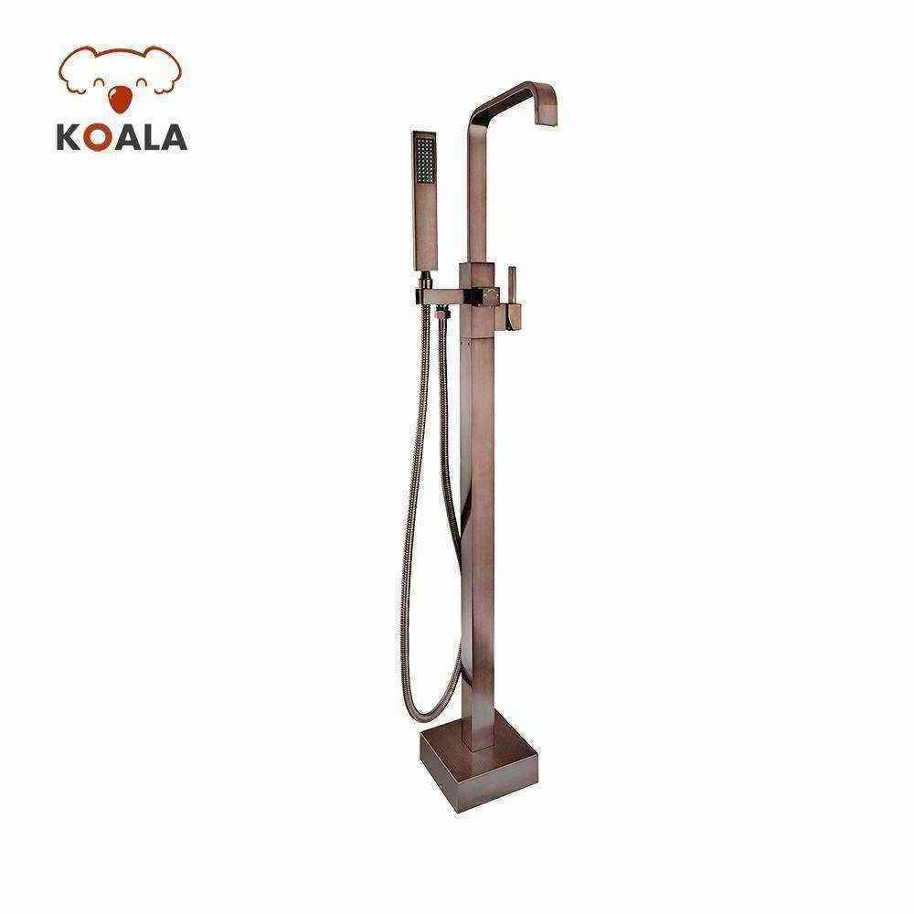 UPC Freestanding Brass Body Bathtub Shower Water Faucet with Handheld Sprayer