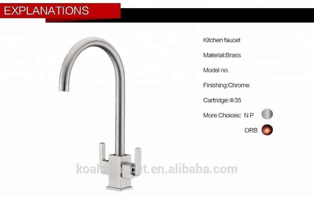 American Life UPC Sink Aqua Faucet, Aquasource Gooseneck Two Control Kitchen Sink Aqua Faucet