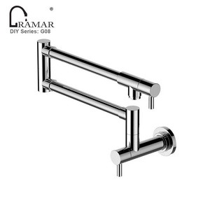 Commercial Extension Extend Folding Tap Spout Wall Mounted Pot Filler Kitchen Faucet