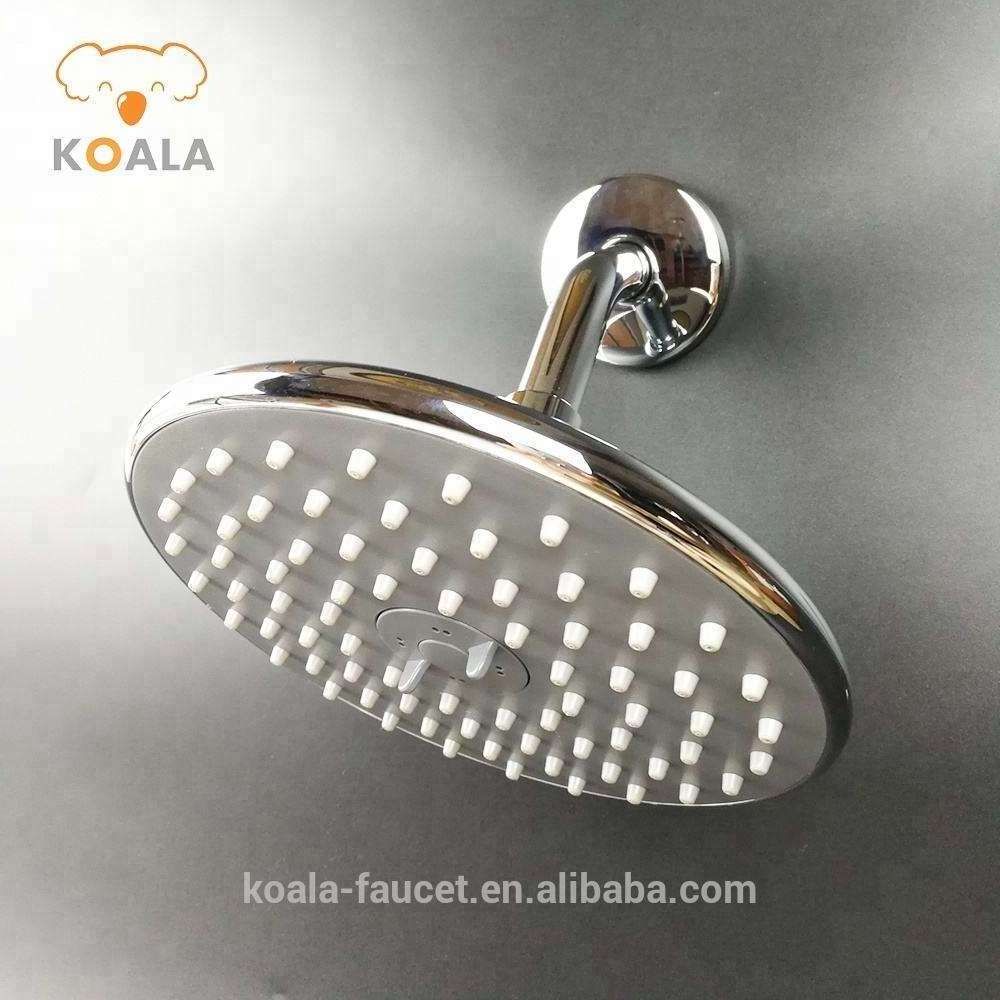 Luxury Cupc Plastic Chrome Recessed Fixed Showerhead Low Ceiling Mounted European Shower Head