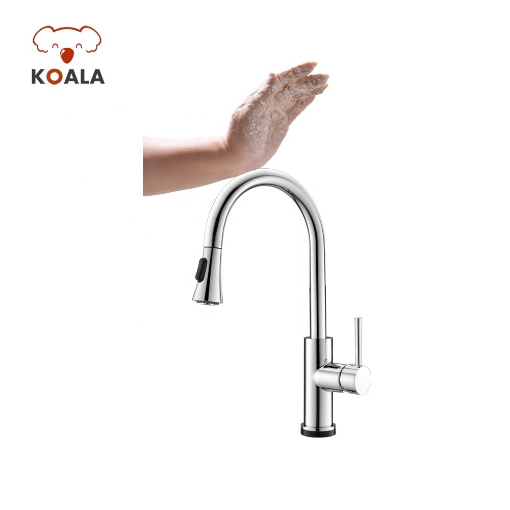 China Electronic Automatic Sensor Kitchen Europe Kichen Mixed Aqua Hand Touch Faucet