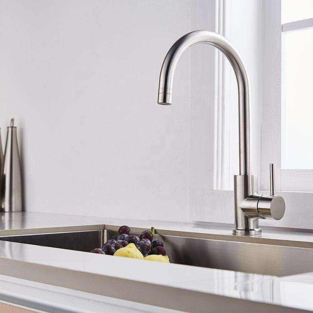 UPC Manufacturer Solid Brass Dual Way Signal Handle Kitchen Faucet