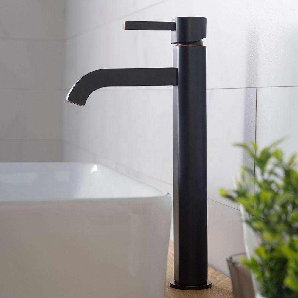 Premier Single Handle Vessel Bathroom Brass Faucet in Oil Rubbed Bronze