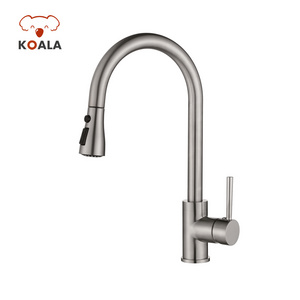 Hot-sale cUPC NSF Solid Brass High-arch Spout Pull Down Kitchen Faucet