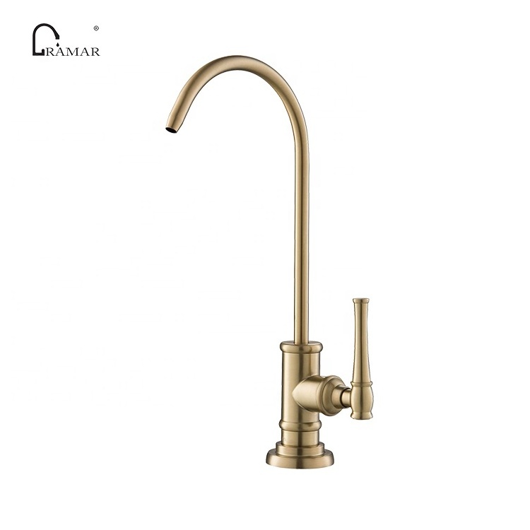 High Quality UPC Drinking Water Filter Dispenser Beverage Kitchen Faucet in Brushed Gold