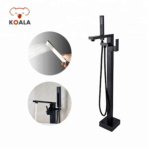 Brass Black ORB Tub Filler Shower Mixer Freestanding Bathtub Faucet