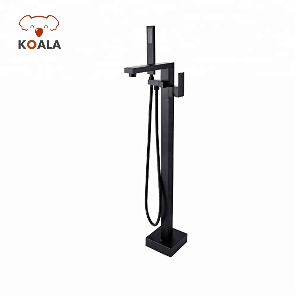 Brass Black ORB Tub Filler Shower Mixer Freestanding Bathtub Faucet