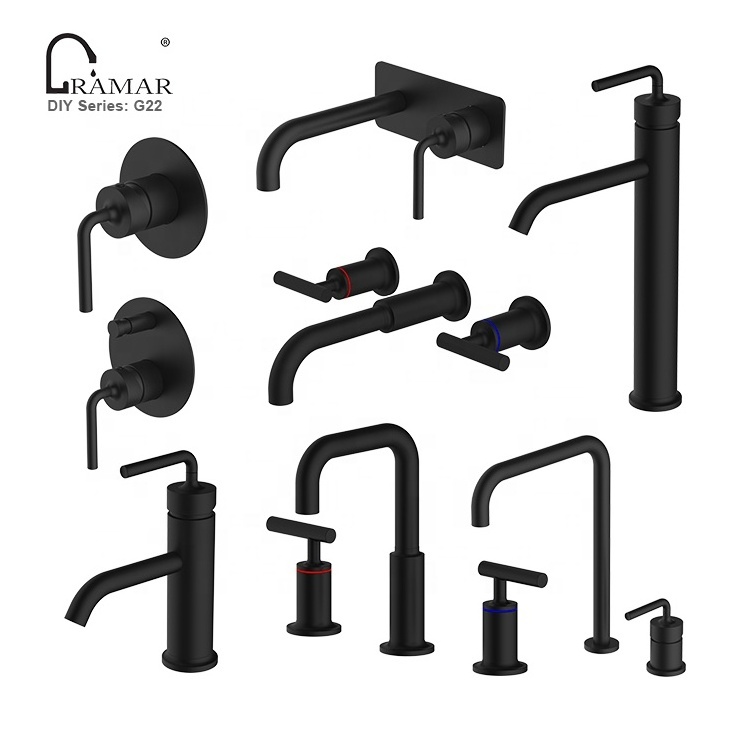 Project Hotel Sanitary Ware One-stop Supply Bathroom Water Mixer Faucet