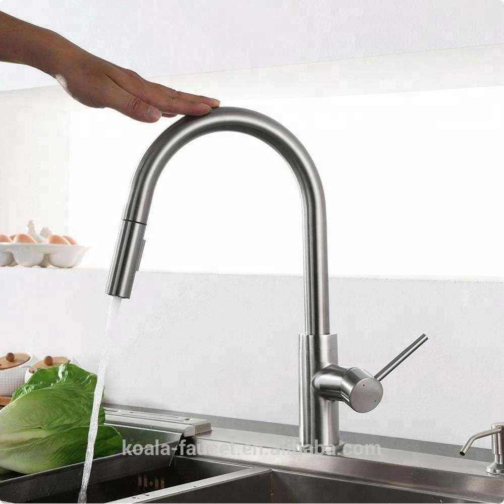 UPC Kitchen Pull Down Aqua Basin Sensitive Infrared Sensor Clever Electric Touch Faucet