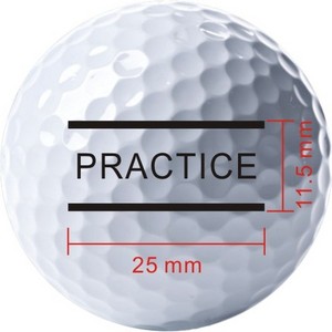 wholesale custom blank golf practice ball two pieces golf balls