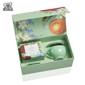 Custom Competitive Price Tea Pot With Color Box Packing Tea Cup And Saucer Mugs Packaging Box