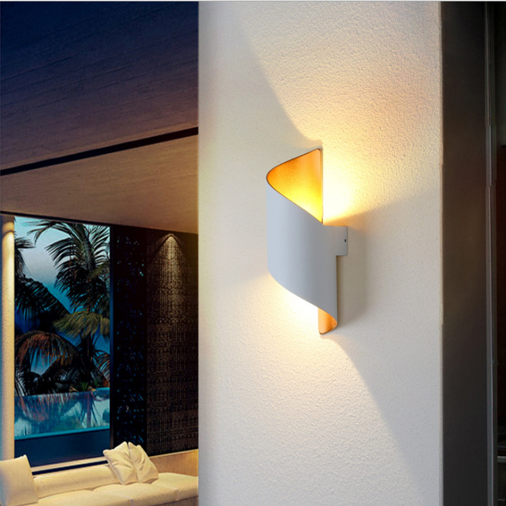 Modern Fancy Applique Murale Led Wall Lights Bedroom Vanity Bathroom Stairs Sconces Corner Wall Lamp