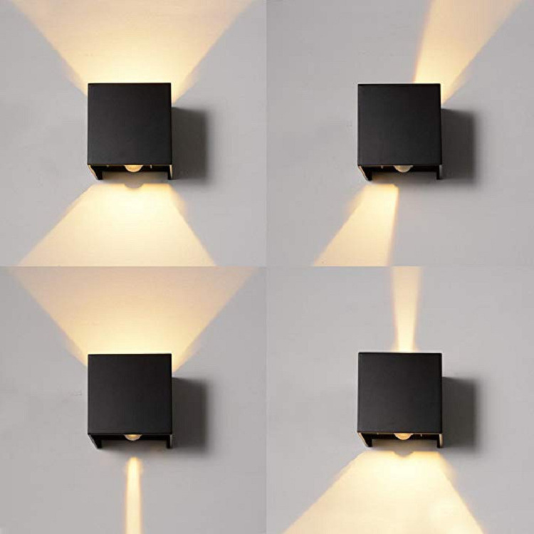 Art Modern Deco Square Wall Sconce Hotel  Adjustable Up and Down Outdoor Wall Light LED Applique Murale Luminairs Led Wall Lamp