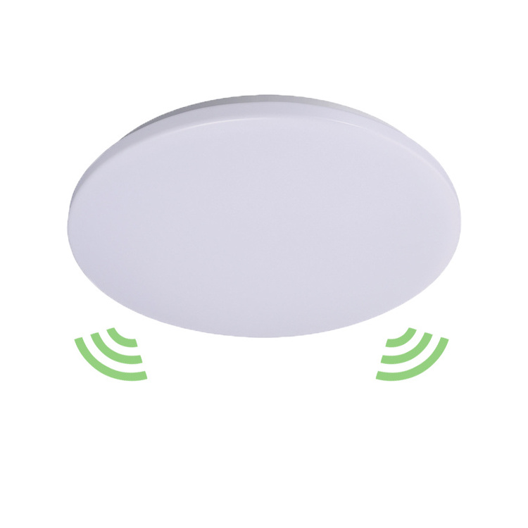 IP54 Home Led Night Lamp Round Smart Induction Pir Microwave Motion Sensor Ceiling light