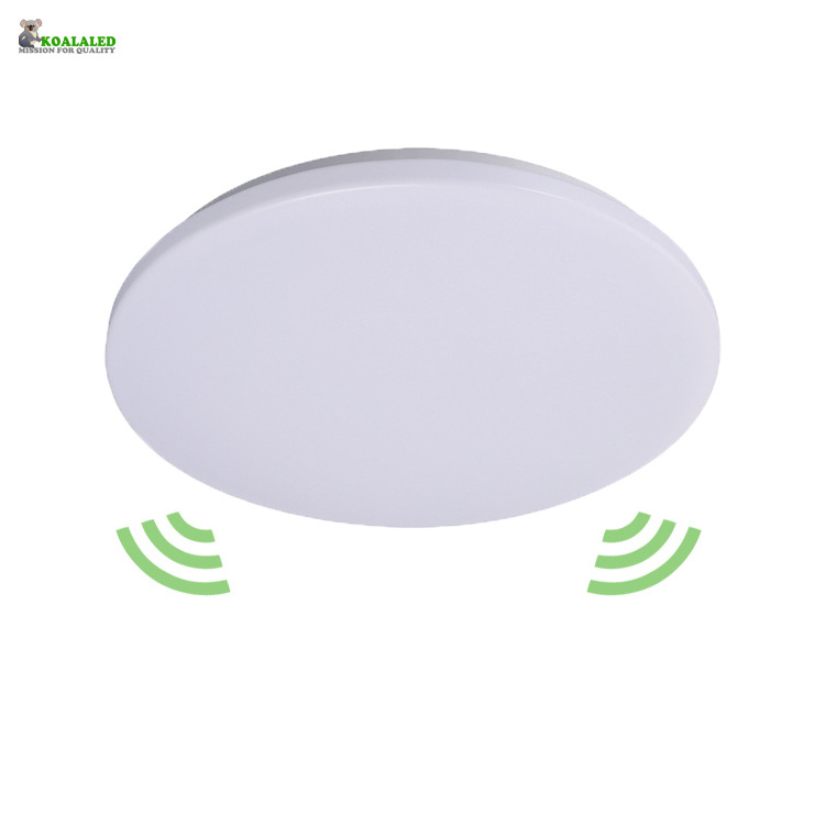 Toppo Hot Tricolor Ip65 White Led Bulkhead Emergency Function Wall Cristal Motion Sensor Ceiling Light