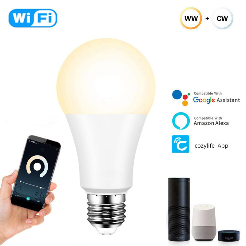 E27 E26 B22 Wifi Control Alexa Google Home compatible voice control Mutil-Color Changing 9W 15W RGB Color Light LED Bulbs