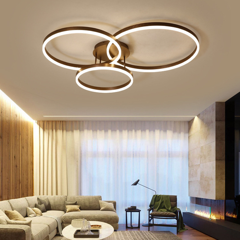 Wholesale High Quality Indoor Nordic Modern Luxury Circle Hanging Lights Decorative Ceiling Light Gold Round Led Pendant Light