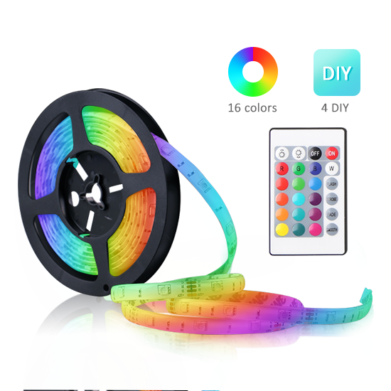 240V 230V 110V 220V Rgb 5050 Smart Led Strip Christmas Hot Sell Led Strip Light Uk Plug color light Led Strip Light