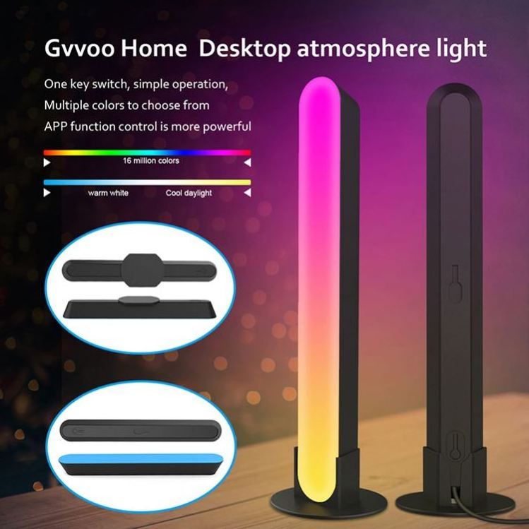 Music Sync LED Bar Ambient Light TV Tuya Desktop Atmosphere Lamp LED Flow Color Smart Light Bars With Google Assistant Alex