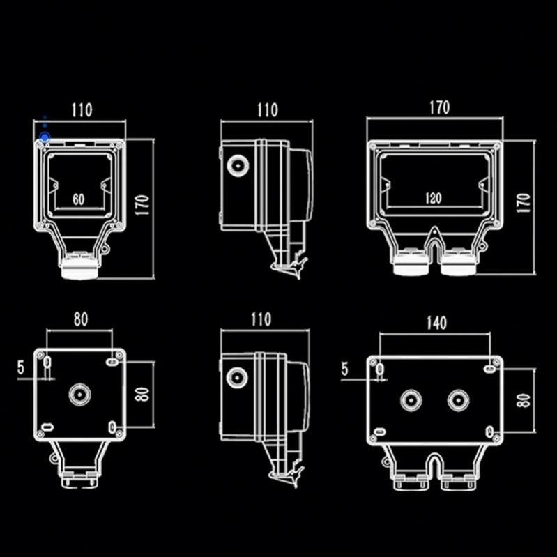 Tuya Wifi Smart Power Socket IP66 Waterproof Timer Outdoor Plugs APP Voice Remote Control Works With Alexa Outdoor Socket