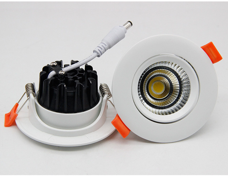 Energy Saving Hotel COB 5W 7W 10W Commercial Recessed Led Downlight Ceiling Down Lights