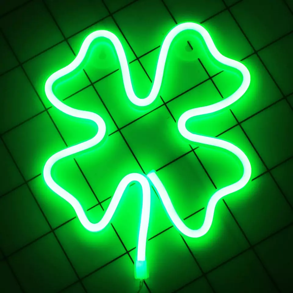 Led Neon Light USB Christmas Tree Decoration Clover Cactus Shape Pink Rainbow Cloud Moon Star UFO Baby Kid Bedroom Led Neon Sign