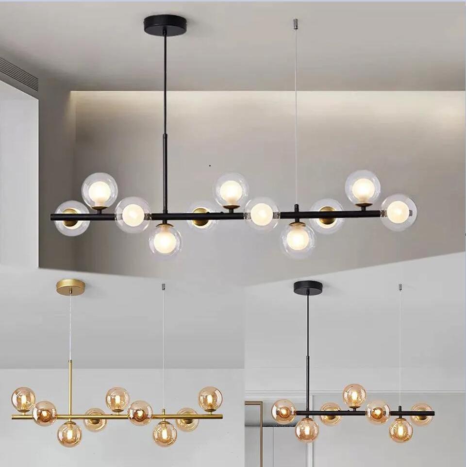 Modern Style Magic Beans Ball Chandelier Lighting Fixtures Living Room Kitchen Ceiling Glass Chandelier Pendant Light