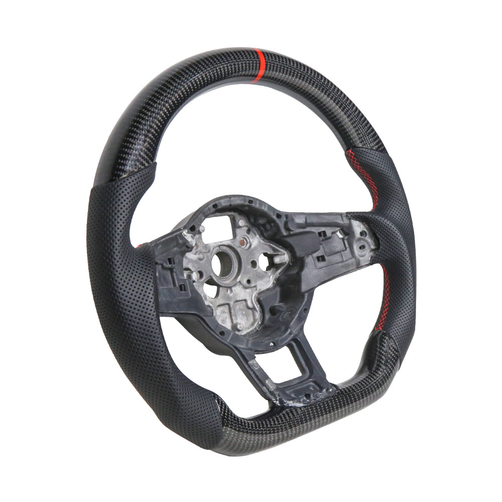 Real Carbon Fiber steering wheel, Car Interior Upgrade Facelift Replacement for MK7/MK7.5 R R-Line GTI 2013-2020