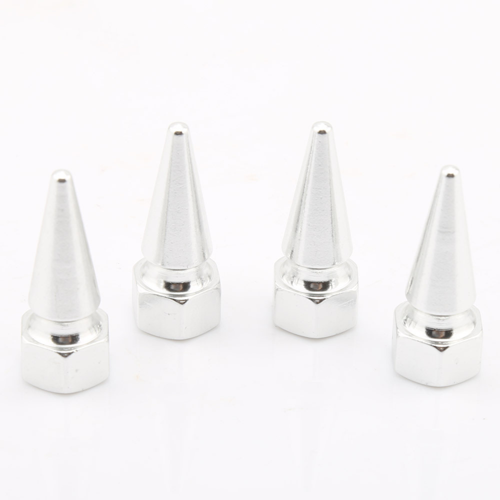 aluminum 32mm spiked tire wheel stem valve caps for car truck bicycle