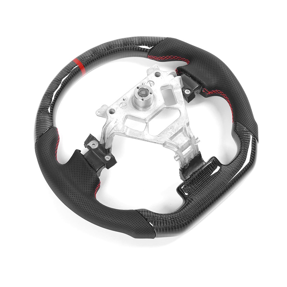 Real carbon fiber Flat Customized Sport Universal Steering Wheel For NISSAN 350Z