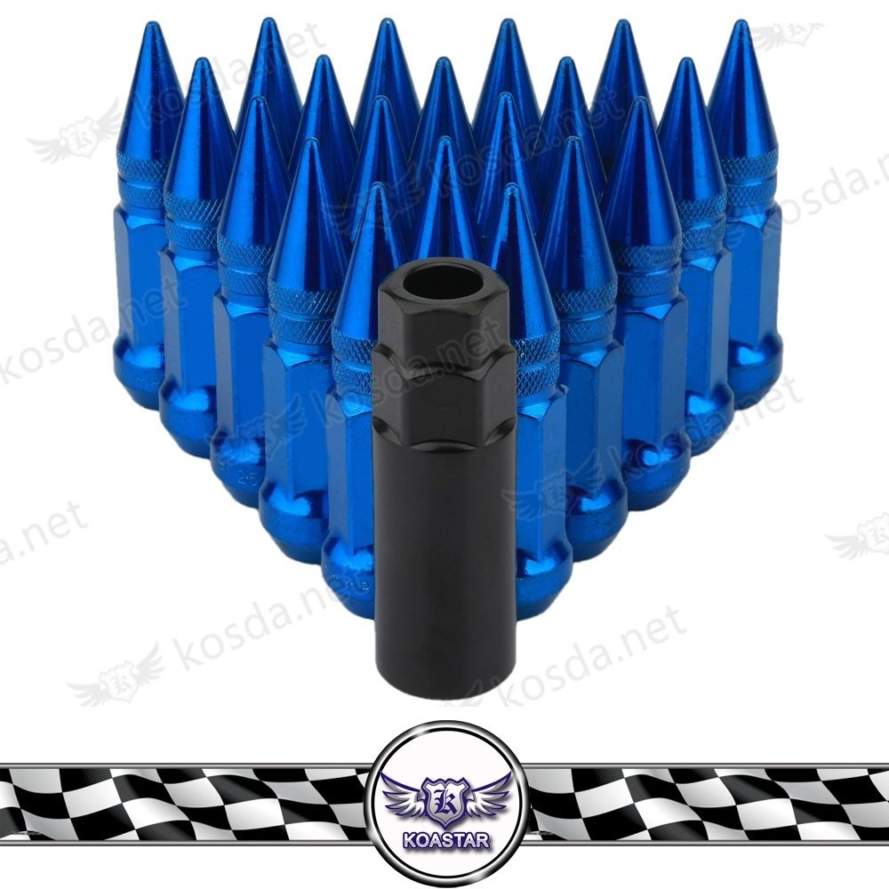 Racing M12x1.5 Steel Spike Lug Nuts/80mm Wheel Nuts M12x1.25 Wheel Bolts