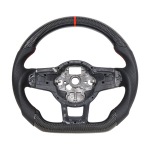 Real Carbon Fiber steering wheel, Car Interior Upgrade Facelift Replacement for MK7/MK7.5 R R-Line GTI 2013-2020