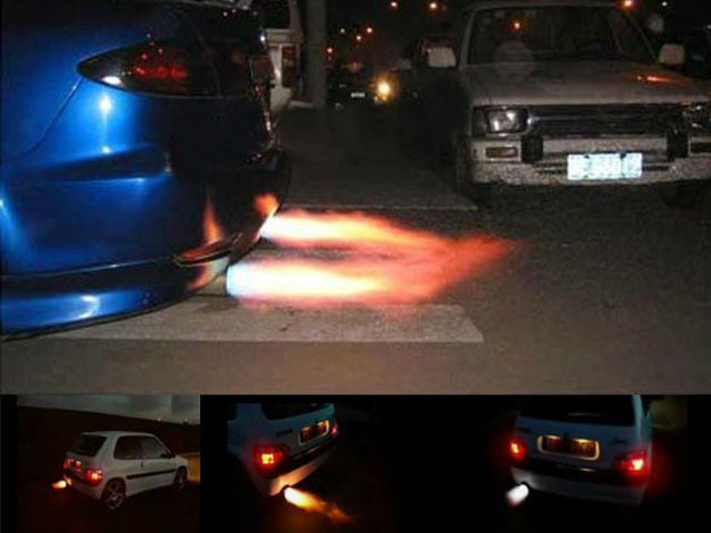 flame thrower exhaust, racing flamethrower kit