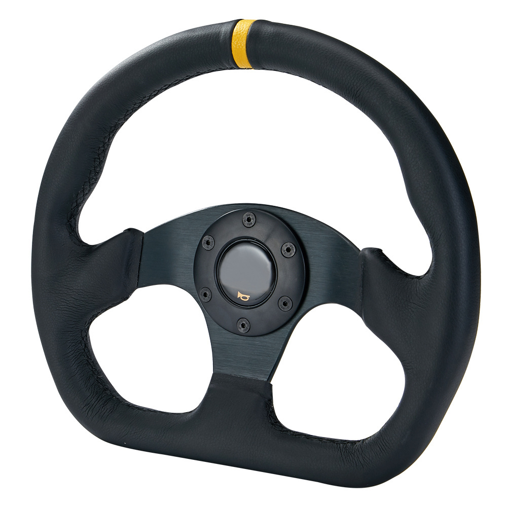 Racing Rally Sport Flat Drift sim Steering Wheel Suede Leather 325mm Black Pro volante deportivo universal