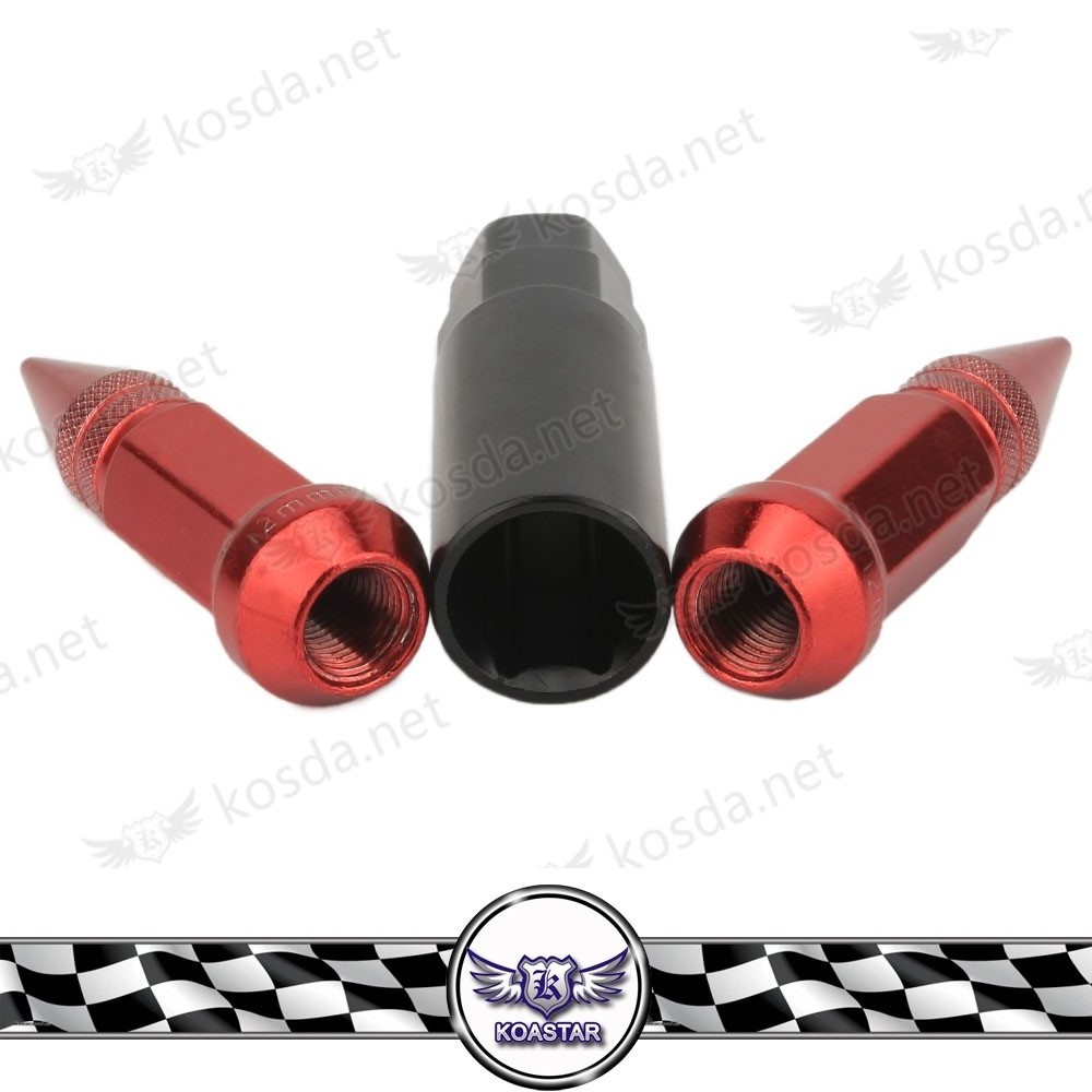 Racing M12x1.5 Steel Spike Lug Nuts/80mm Wheel Nuts M12x1.25 Wheel Bolts